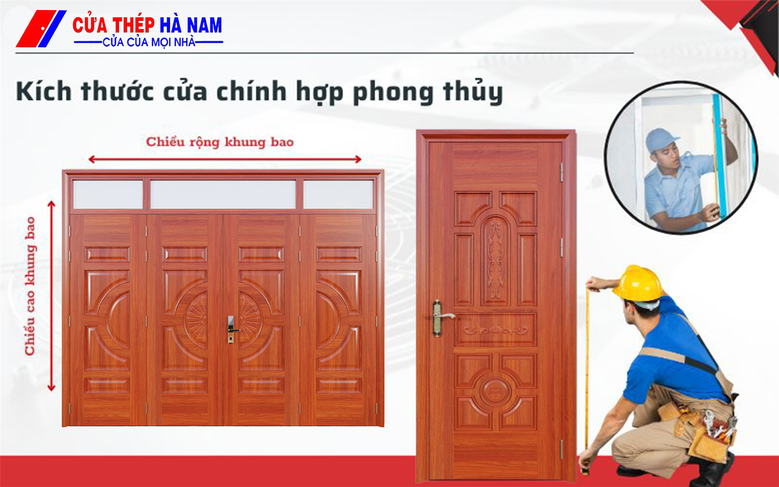 Cách chọn kích thước cửa chính mang lại tài lộc và thịnh vượng
