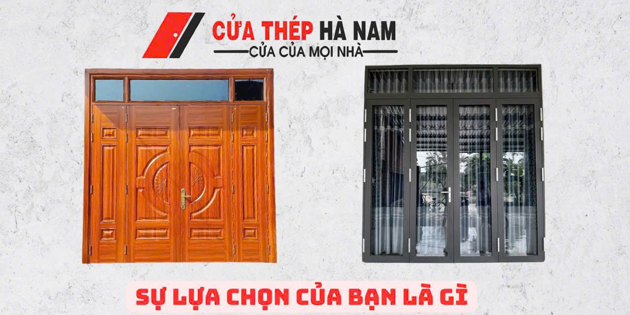 So Sánh Cửa Thép Vân Gỗ Và Cửa Nhôm Kính – Nên Chọn Loại Nào?