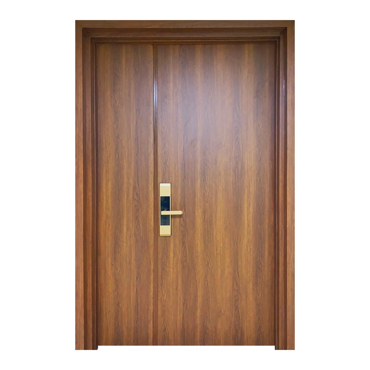 Cửa gỗ nhựa Composite Alux – Cửa đi 2 cánh không ô thoáng | Mã AWP21