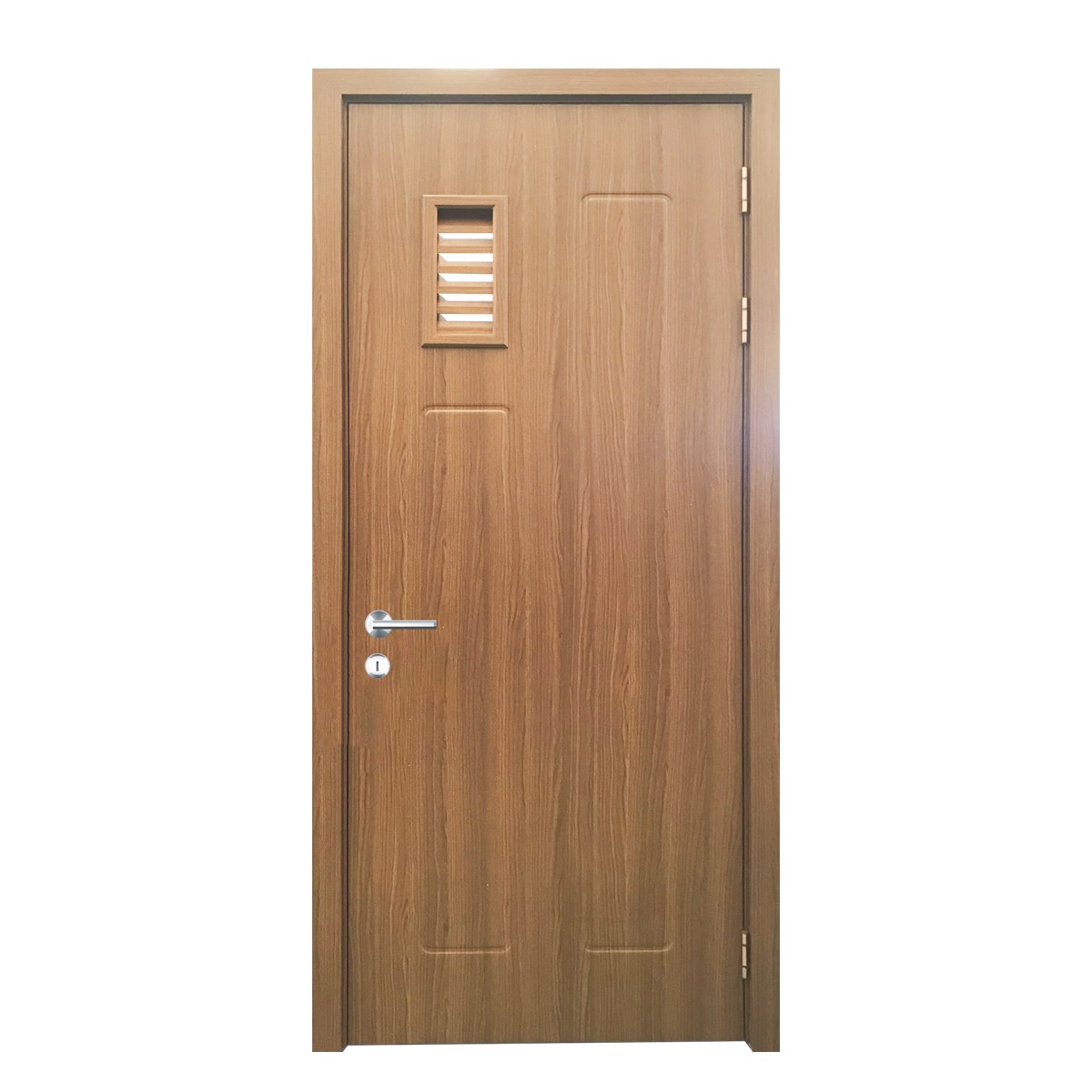 Cửa Gỗ Nhựa Composite Alux – Cửa Đi 1 Cánh Ô Thoáng Kính | Mã AWP1.3