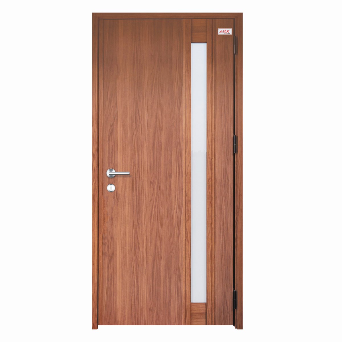 Cửa Gỗ Nhựa Composite Alux – Cửa Đi 1 Cánh Ô Thoáng Kính | Mã AWP1.27