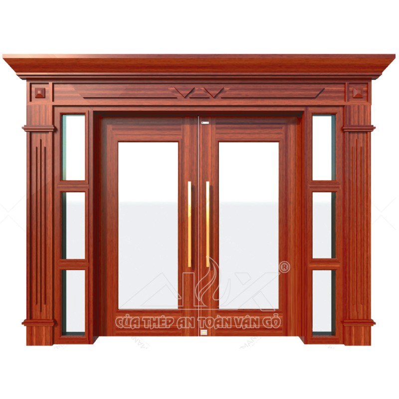 Cửa Thép Vân Gỗ Thủy Lực ATL22.PĐ