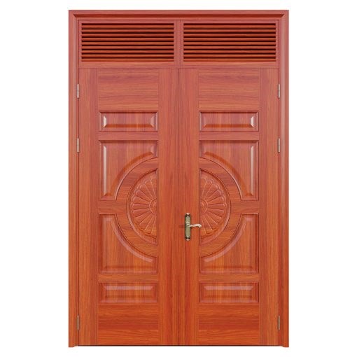  Cửa Thép Vân Gỗ 2 Cánh Cân | Mã A22-NC.02H