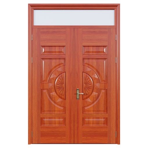 Cửa Thép Vân Gỗ 2 Cánh Cân | Mã A22-K.15
