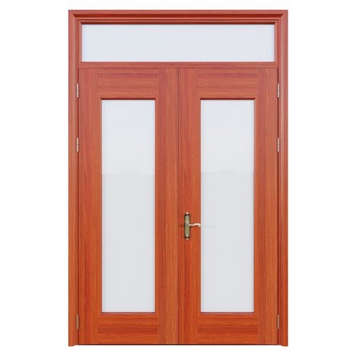 Cửa Thép Vân Gỗ 2 Cánh Cân | Mã A.K