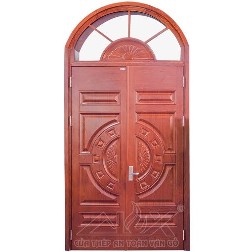Cửa Thép Vân Gỗ 2 Cánh Cân A15 – AL