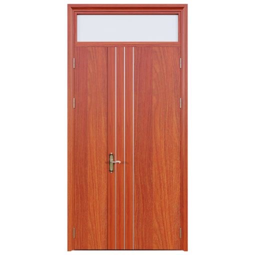 Cửa Thép Vân Gỗ 2 Cánh Lệch | Mã A21.K