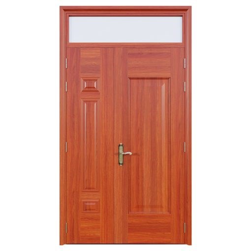 Cửa Thép Vân Gỗ 2 Cánh Lệch | Mã A21.K.09