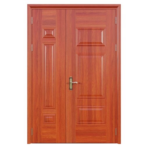Cửa Thép Vân Gỗ 2 Cánh Lệch | Mã A21.01