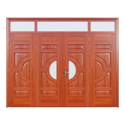 Cửa Thép Vân Gỗ 4 Cánh Cân | Mã A44-K.02HK