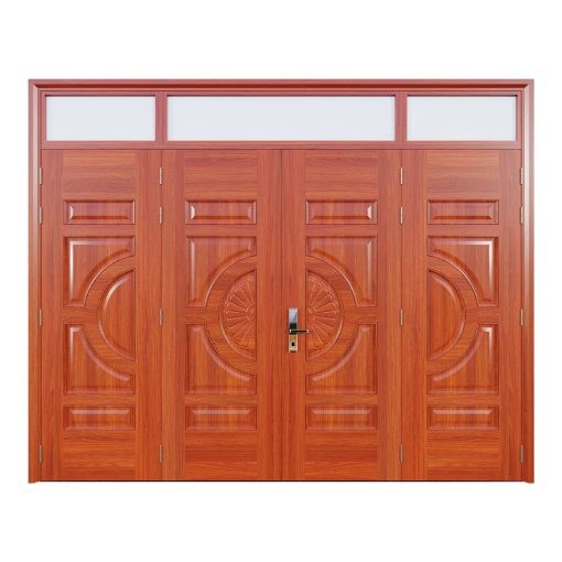 Cửa Thép Vân Gỗ 4 Cánh Cân | Mã A44-K.02H
