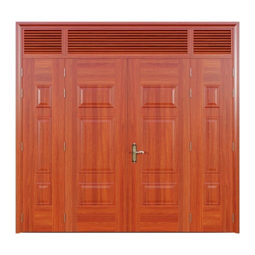 Cửa Thép Vân Gỗ 4 Cánh Lệch | Mã A42-NC.01