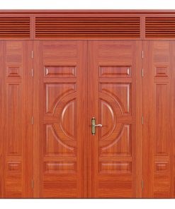 Cửa Thép Vân Gỗ 4 Cánh Lệch | Mã A42.02