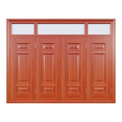 Cửa Sổ Thép Vân Gỗ 4 Cánh | Mã A.CS2-K.4