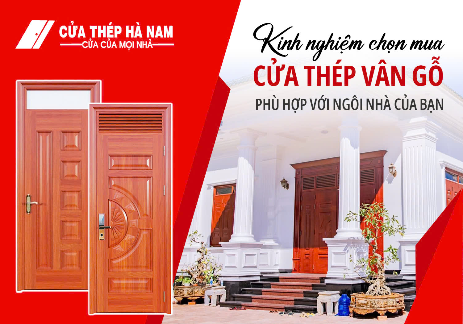 Vì sao nên chọn cửa thép vân gỗ cho ngôi nhà của bạn?