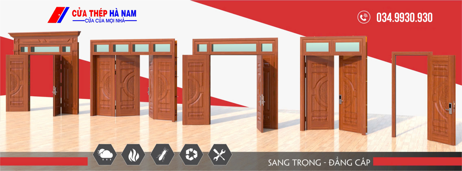 Cấu tạo của cửa thép vân gỗ có gì đặc biệt?